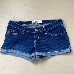 Low waisted jean shorts